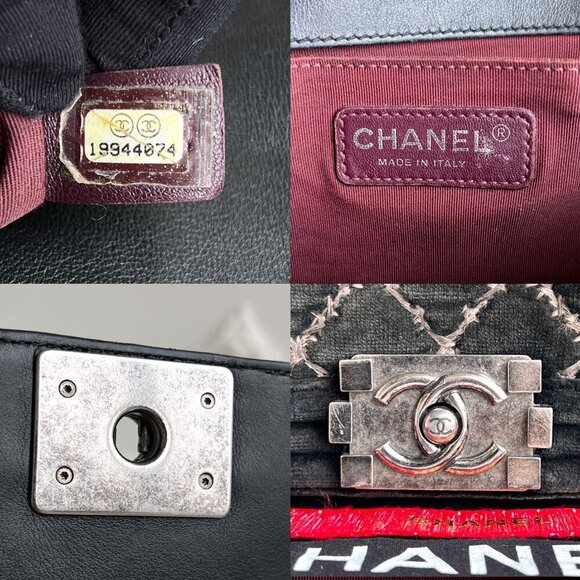 Authentic Chanel Old Boy Quilted Velvet Crossbody Bag 19944074 B0766 - Picture 14 of 16